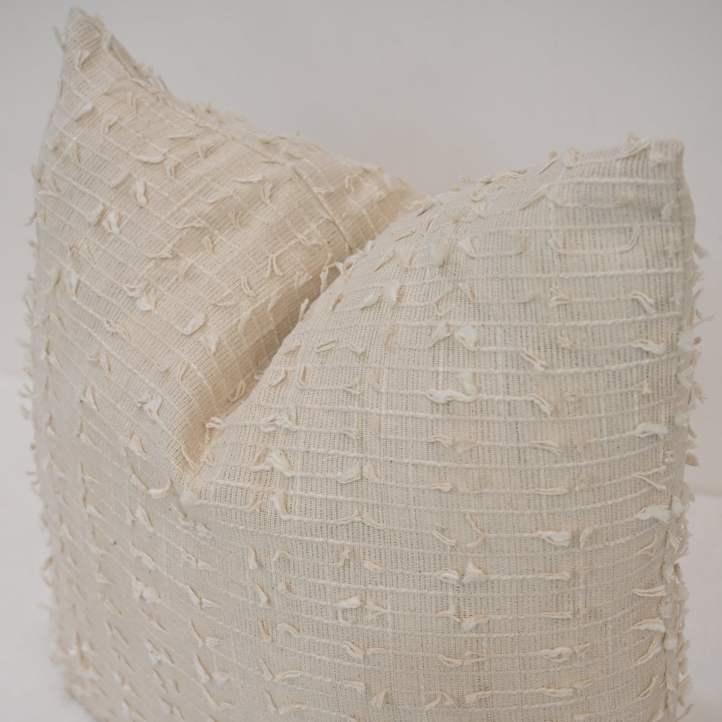 Percy Cream Textured Cushion Cover