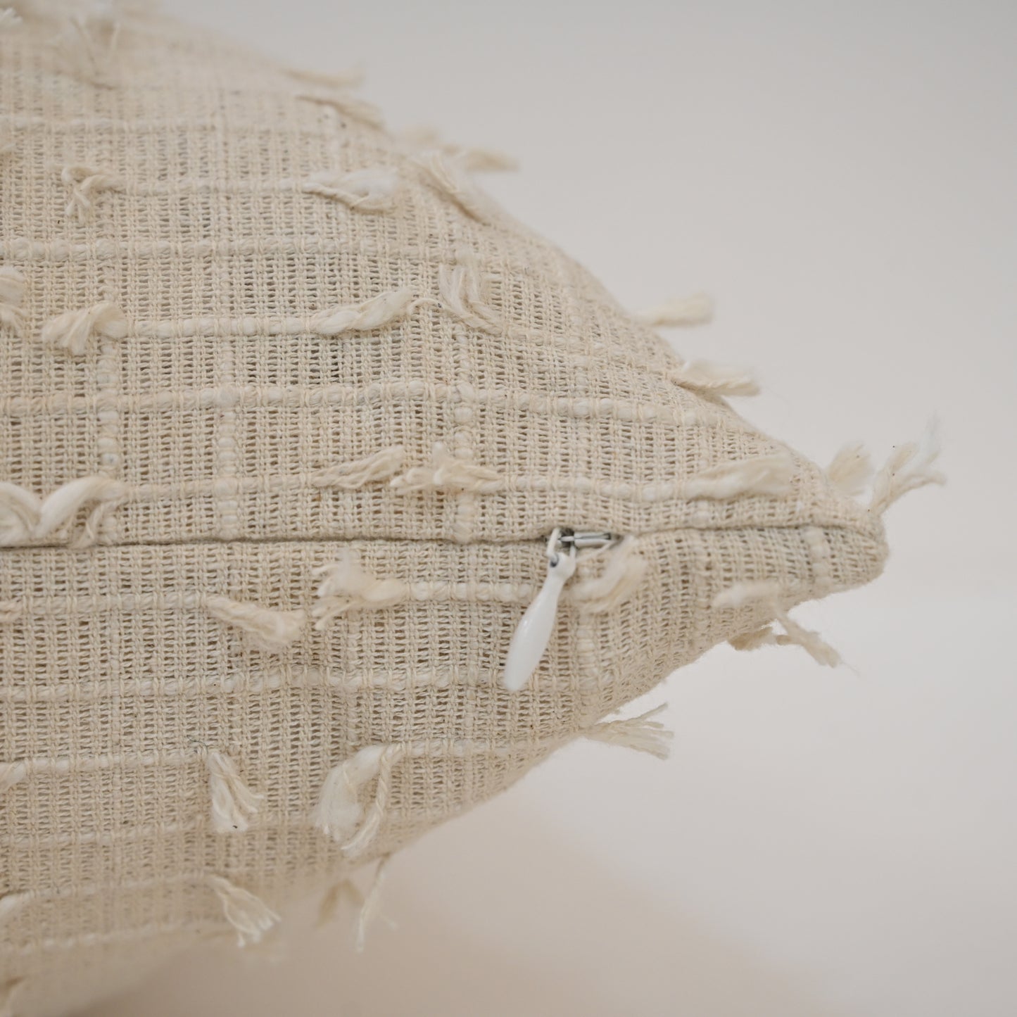 Percy Cream Textured Cushion Cover