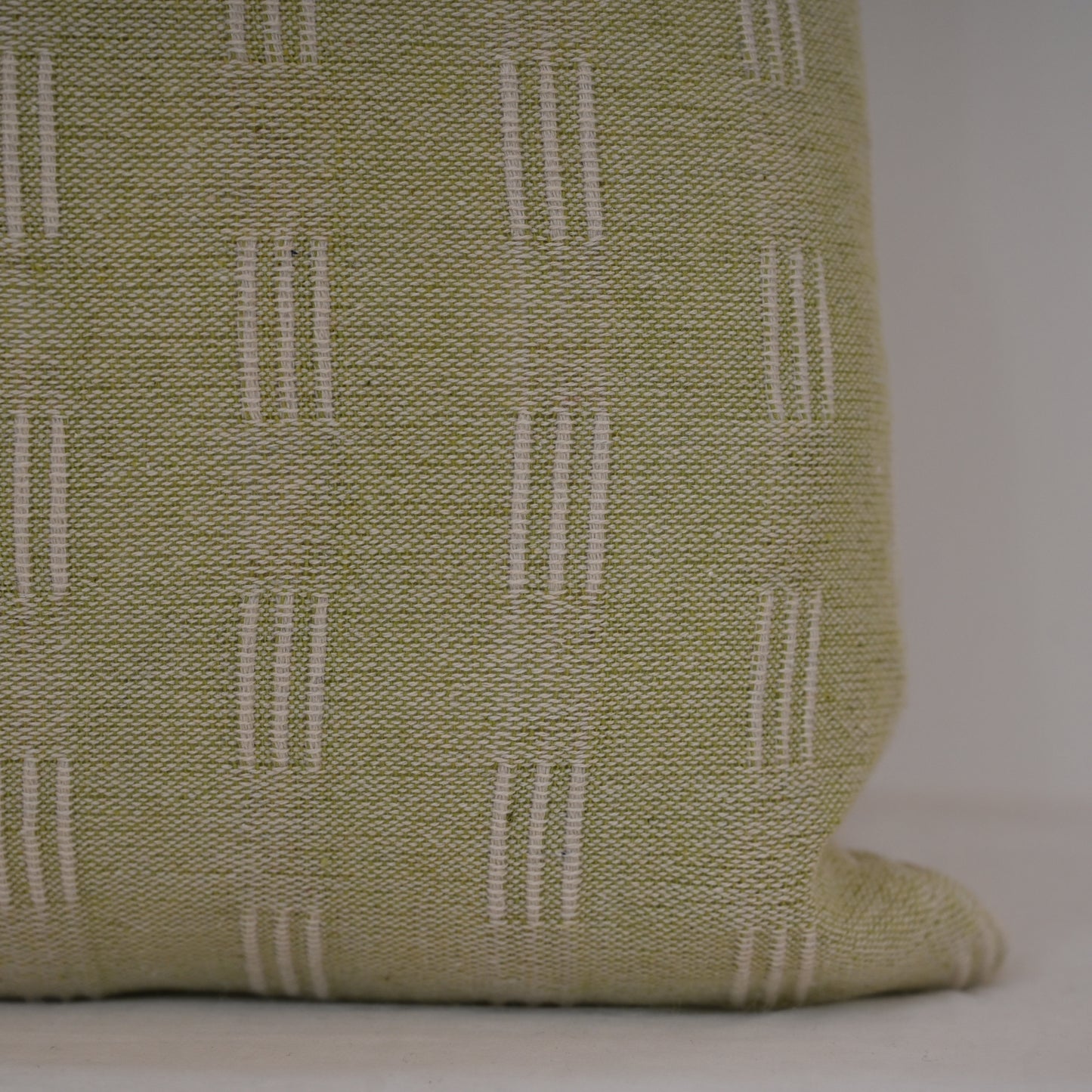 Lester Olive Green Dash Cushion Cover