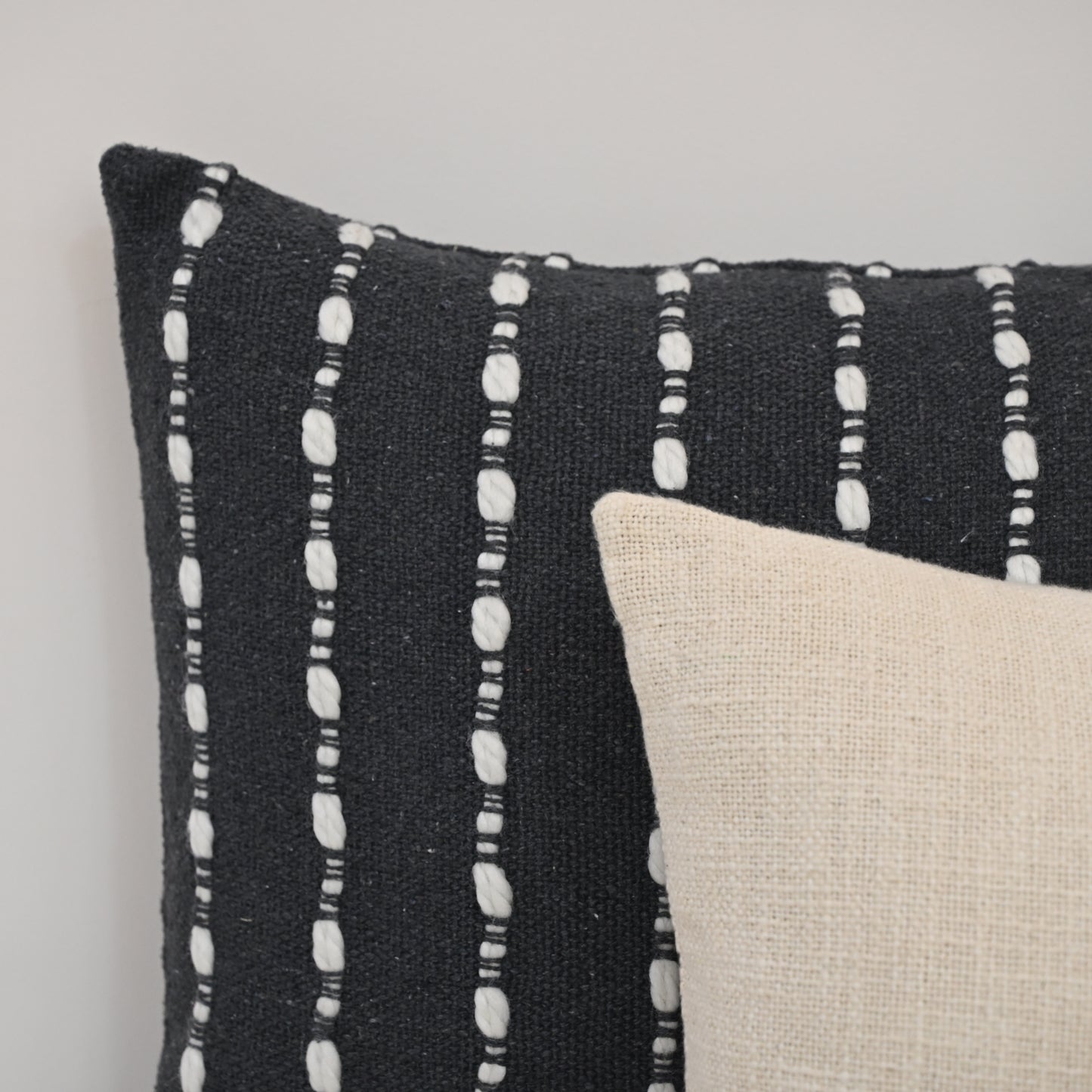Francis Charcoal Textured Cushion Cover