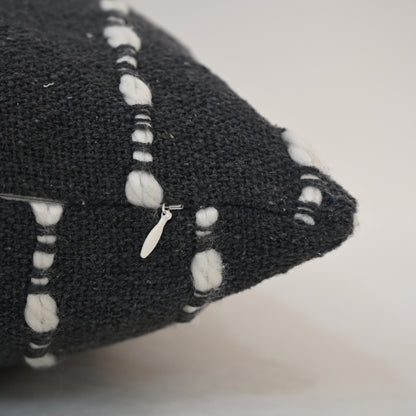 Francis Charcoal Textured Cushion Cover