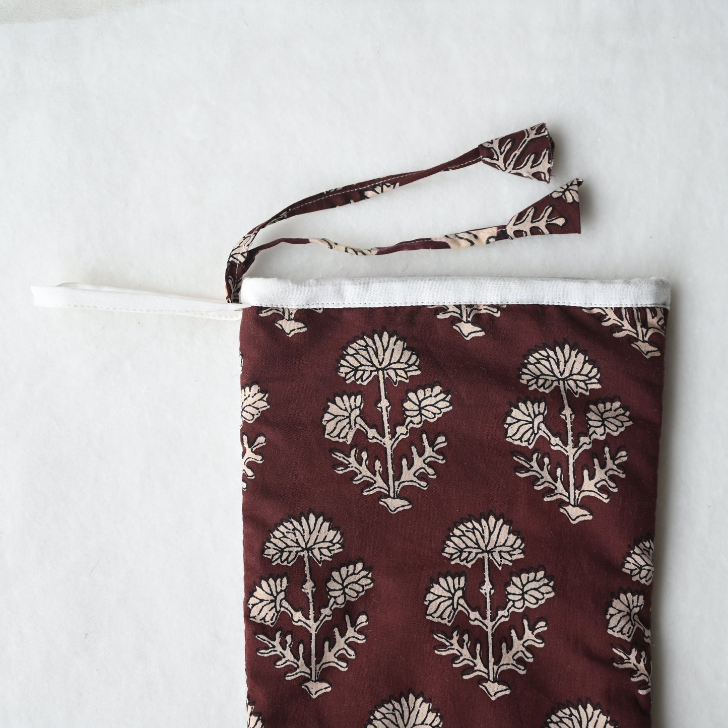 Burgundy Cypress Floral Stocking