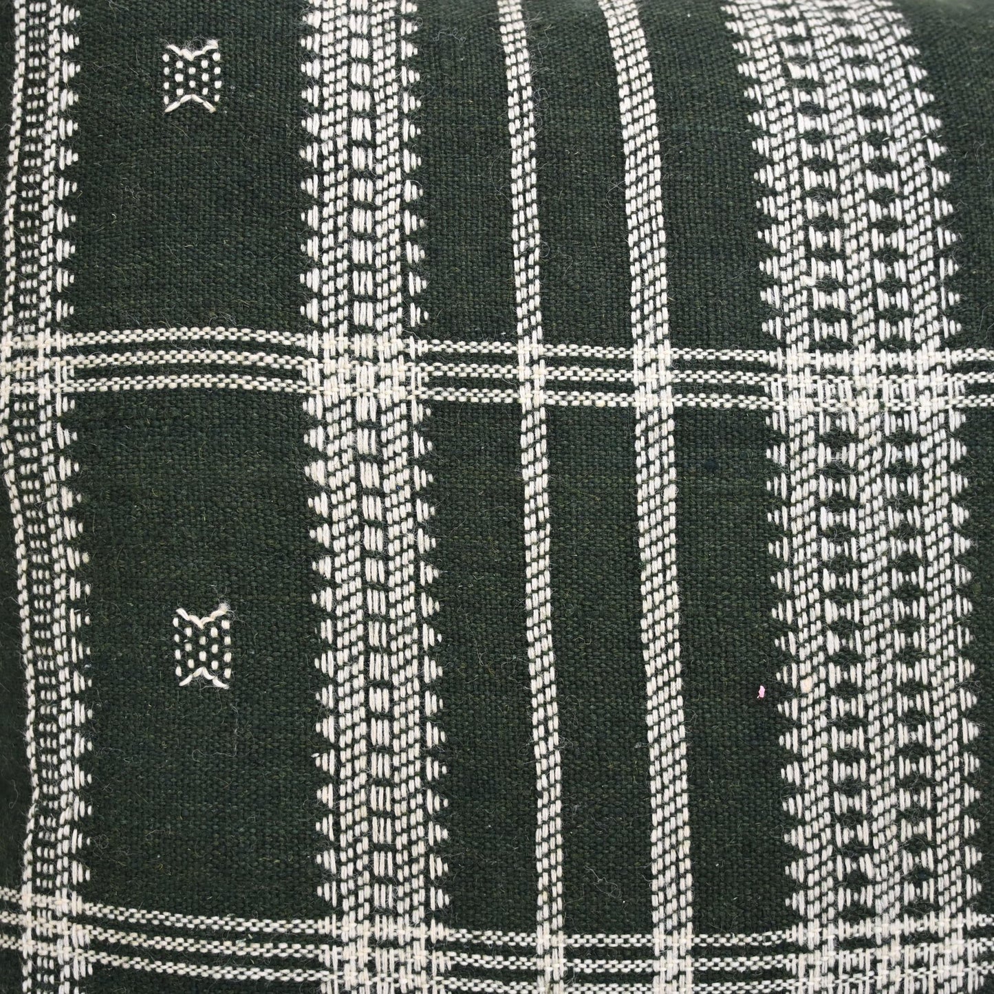 SCOTT ARSTISANAL GREEN FRINGED CUSHION