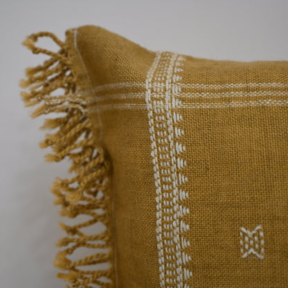 Easton Mustard Handloom Cushion
