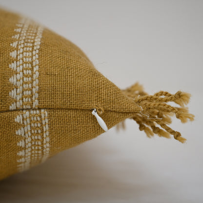 Easton Mustard Handloom Cushion