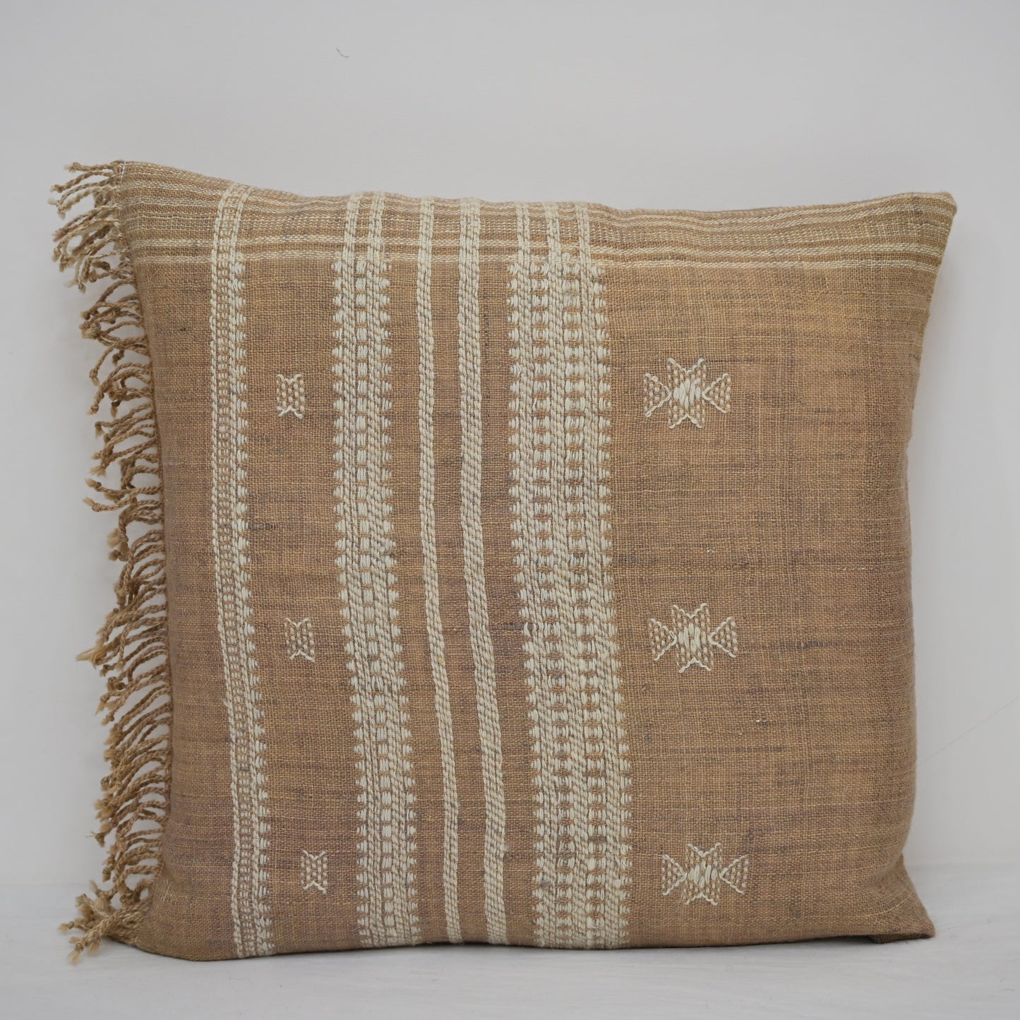 SAMUEL MONOCHROME FRINGED CUSHION