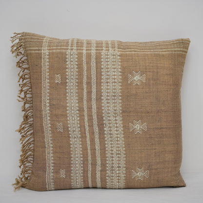 SAMUEL MONOCHROME FRINGED CUSHION