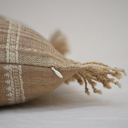 SAMUEL MONOCHROME FRINGED CUSHION
