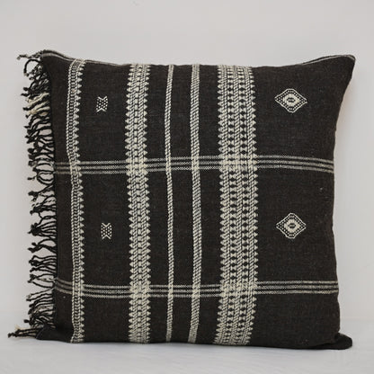 DENNIS BLACK AND WHITE STRIPE CUSHION