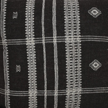 DENNIS BLACK AND WHITE STRIPE CUSHION