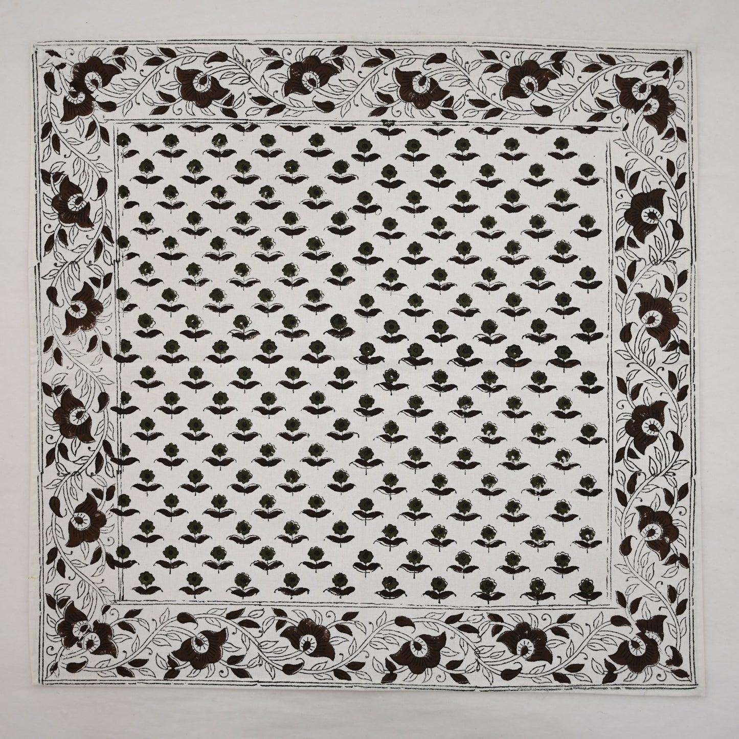 Espresso Floral Trail Cloth Napkin