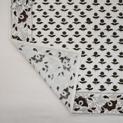 Espresso Floral Trail Cloth Napkin