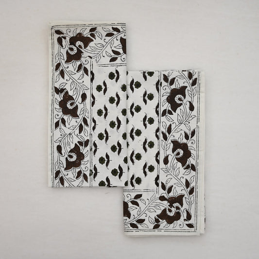 Espresso Floral Trail Cloth Napkin