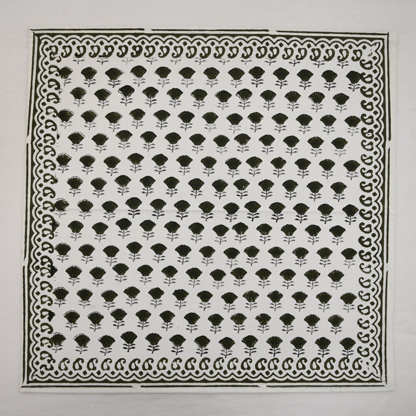 Vintage Sage Paisley Cloth Napkin