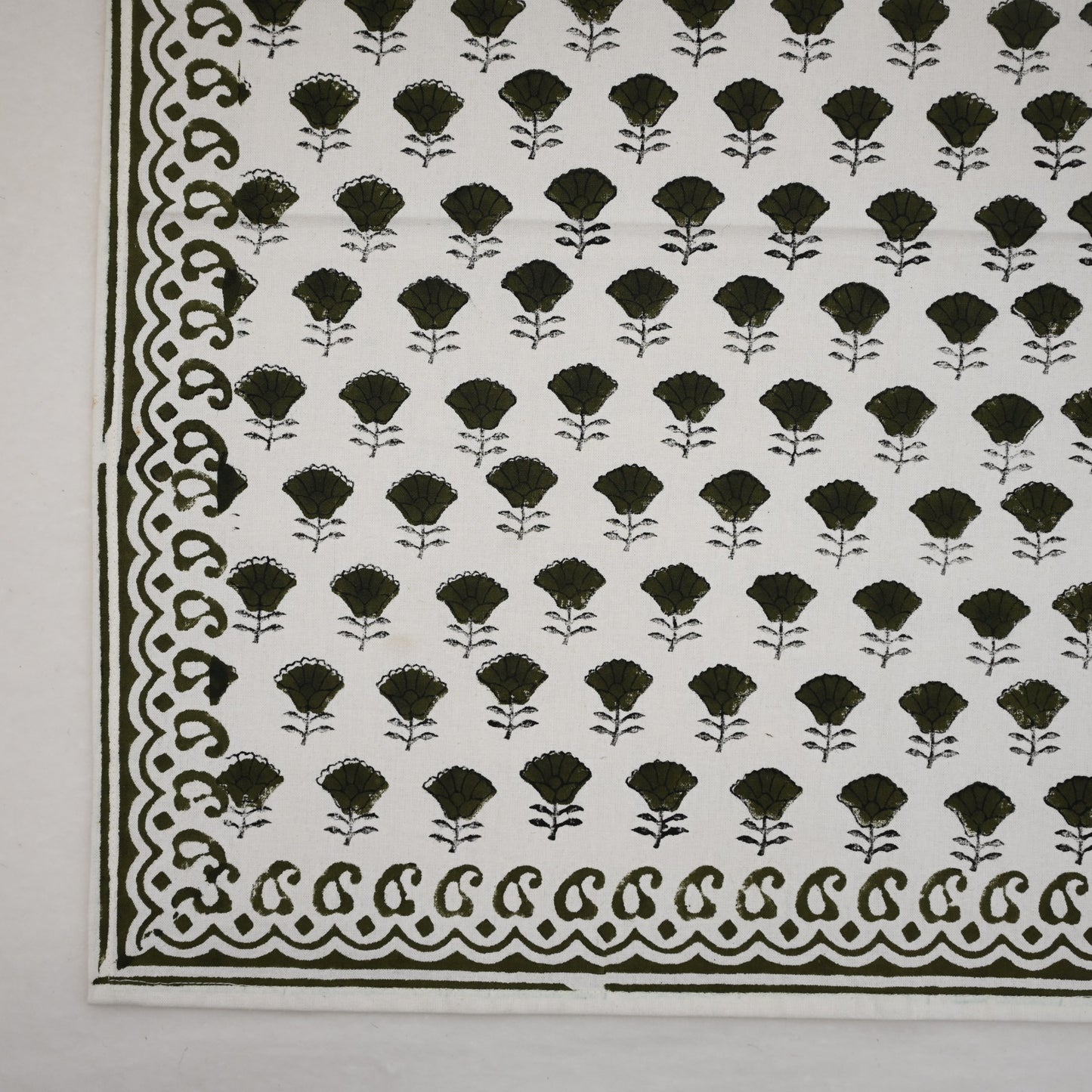 Vintage Sage Paisley Cloth Napkin