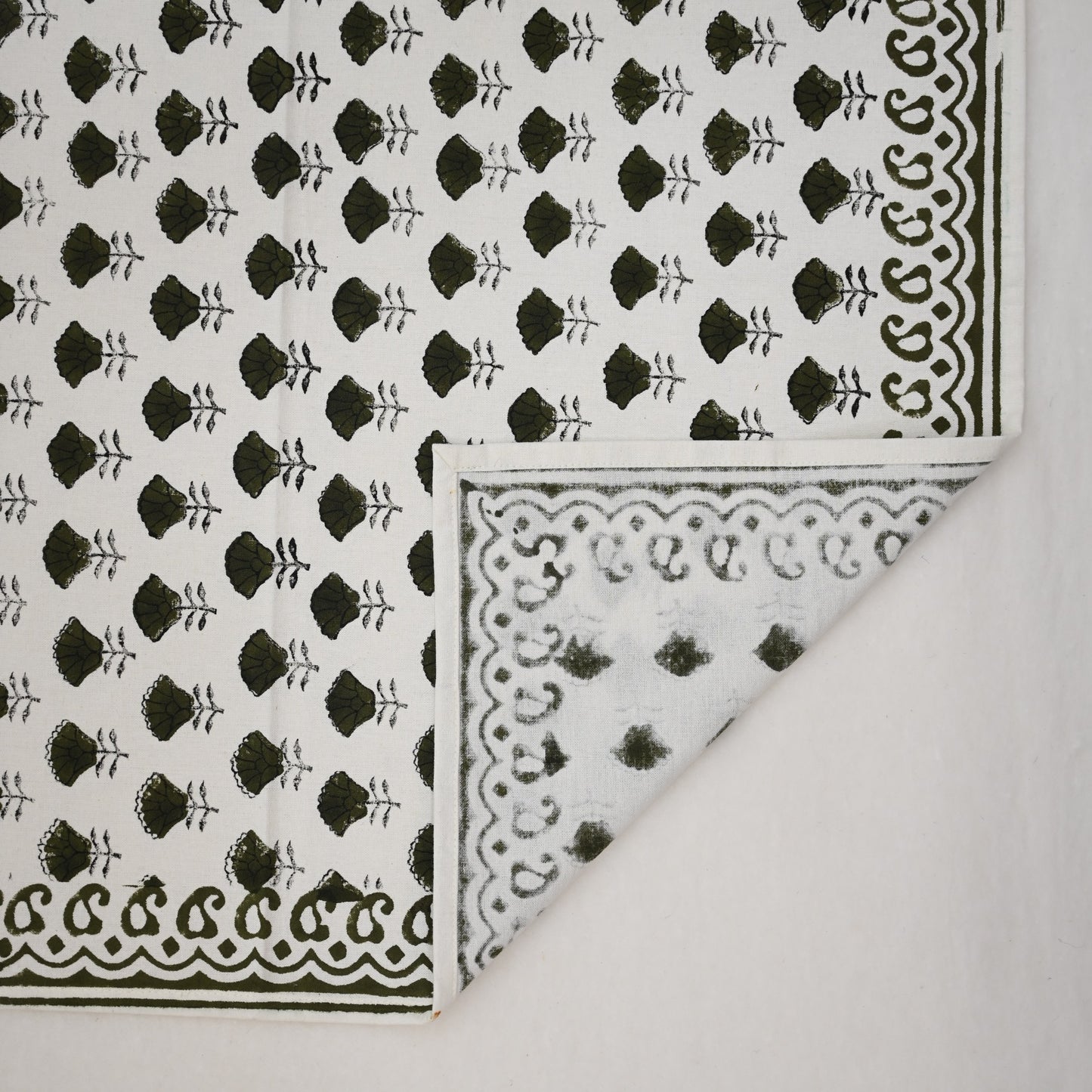 Vintage Sage Paisley Cloth Napkin