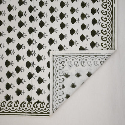Vintage Sage Paisley Cloth Napkin