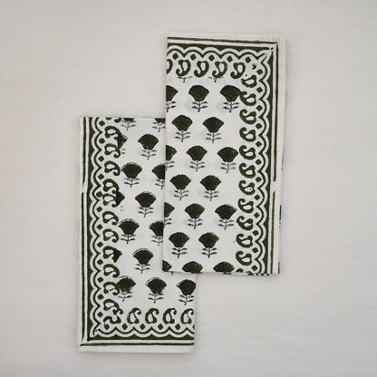 Vintage Sage Paisley Cloth Napkin