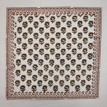 Chestnut Floral Paisley Dinner Napkin