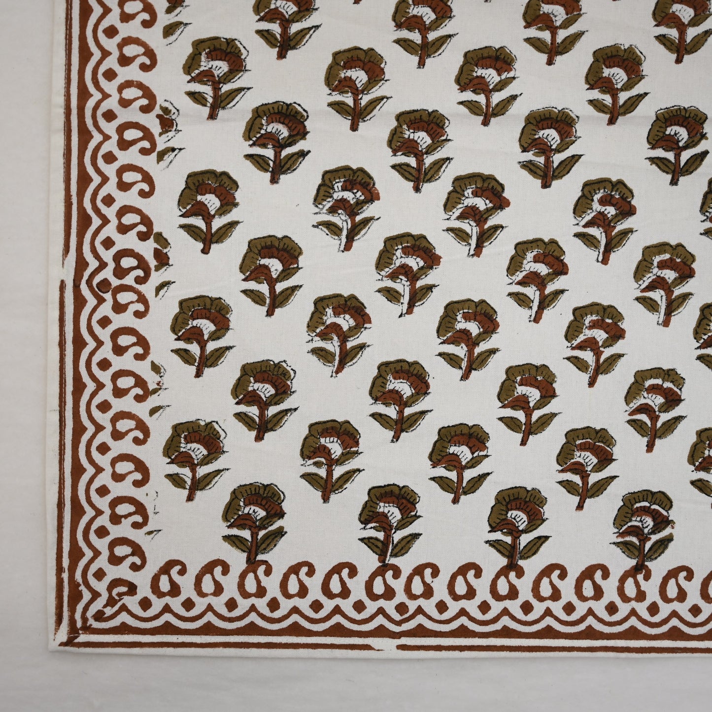 Chestnut Floral Paisley Dinner Napkin