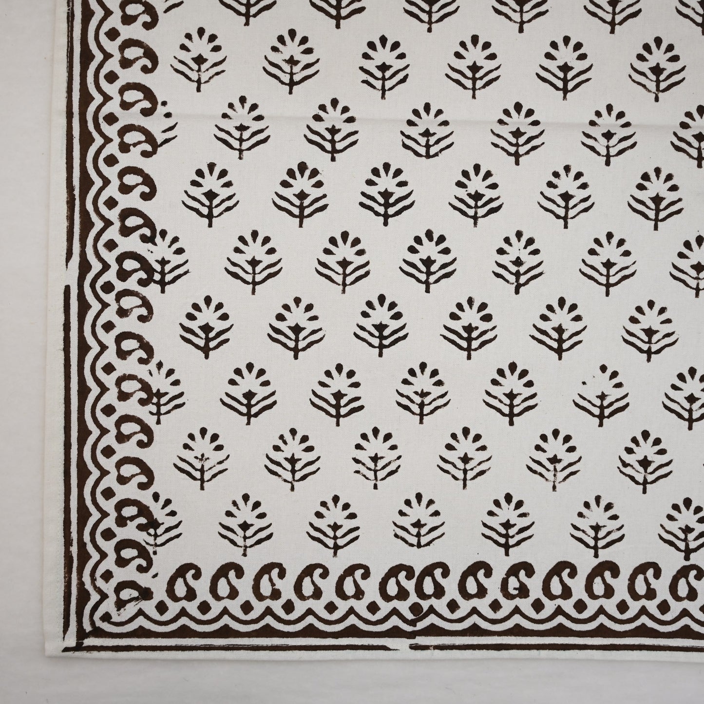 Blackish Brown Motif Dinner Napkin