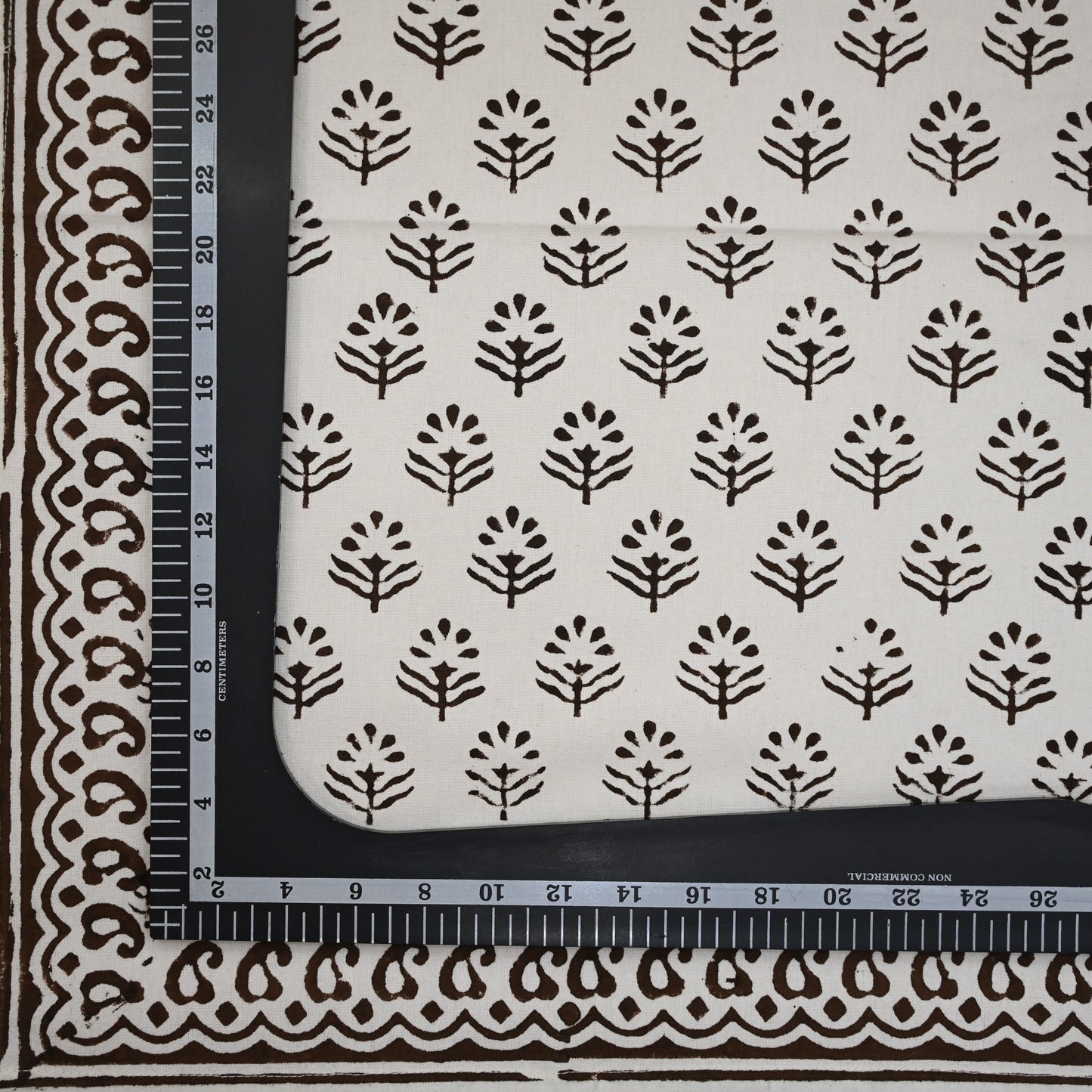 Blackish Brown Motif Dinner Napkin
