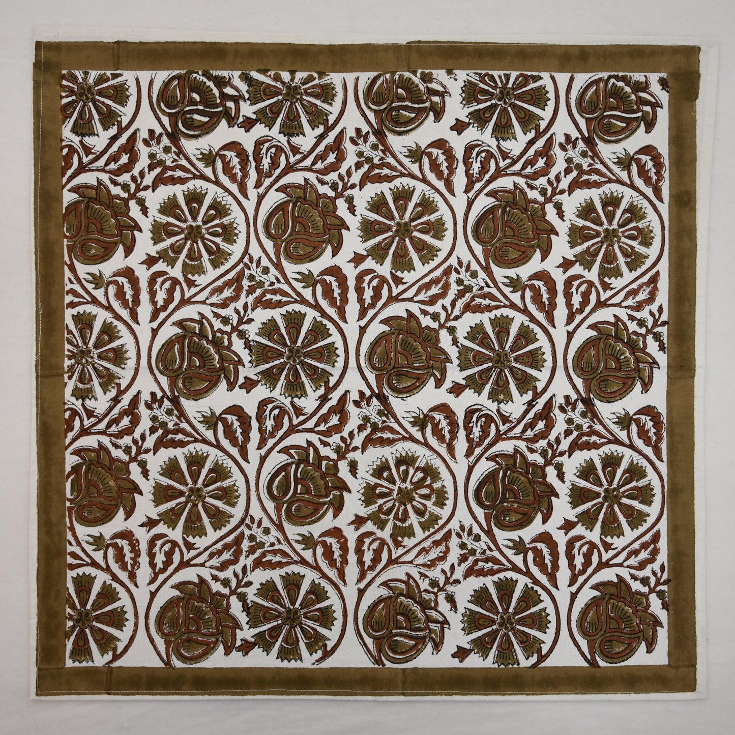 Moss Green Medallion Table Napkin