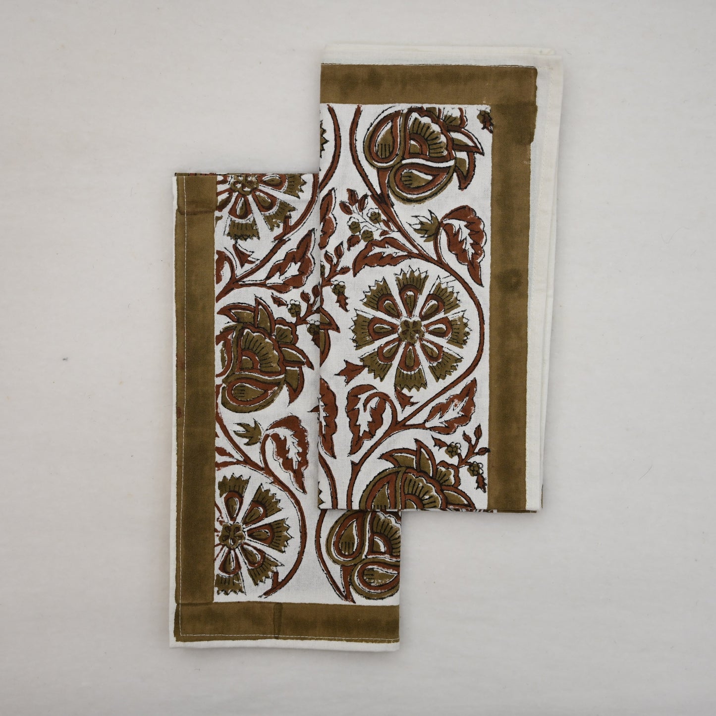 Moss Green Medallion Table Napkin