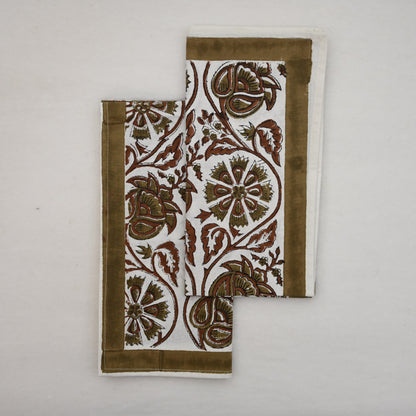 Moss Green Medallion Table Napkin