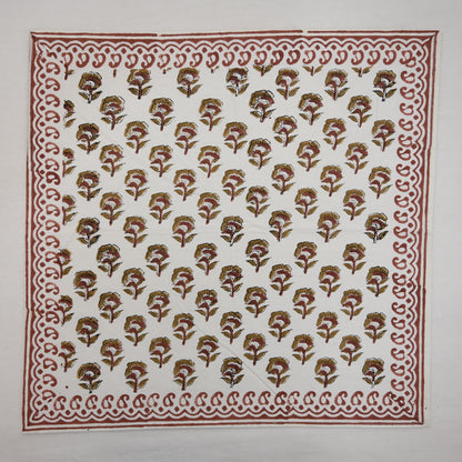 Spice Floral Motif Dinner Napkin