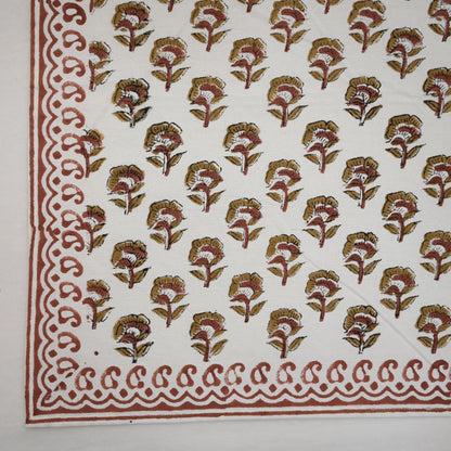 Spice Floral Motif Dinner Napkin