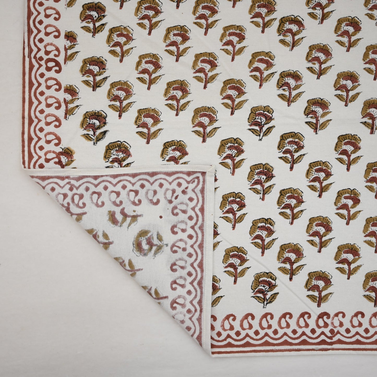 Spice Floral Motif Dinner Napkin