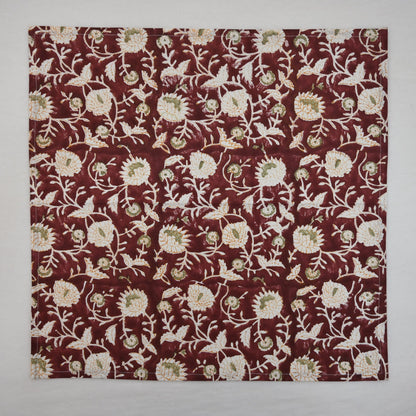 Merlot Floral Vine Table Napkin
