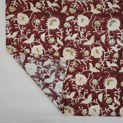 Merlot Floral Vine Table Napkin