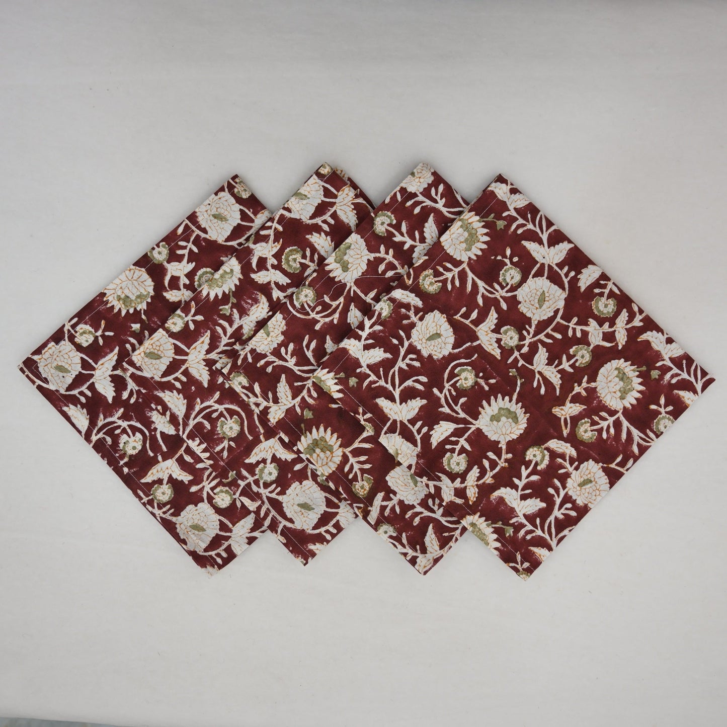 Merlot Floral Vine Table Napkin