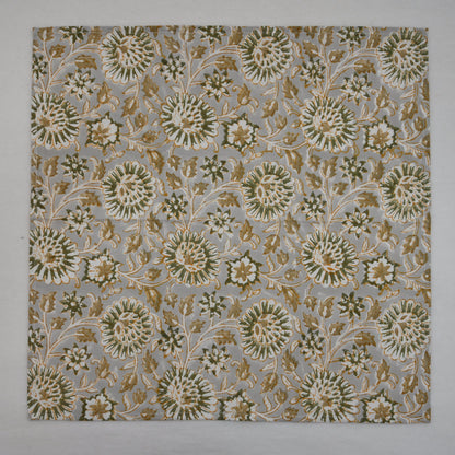 Slate Botanical Cotton Dinner Napkin