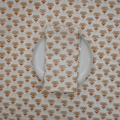 Minimal Floral Booti Dinner Napkin