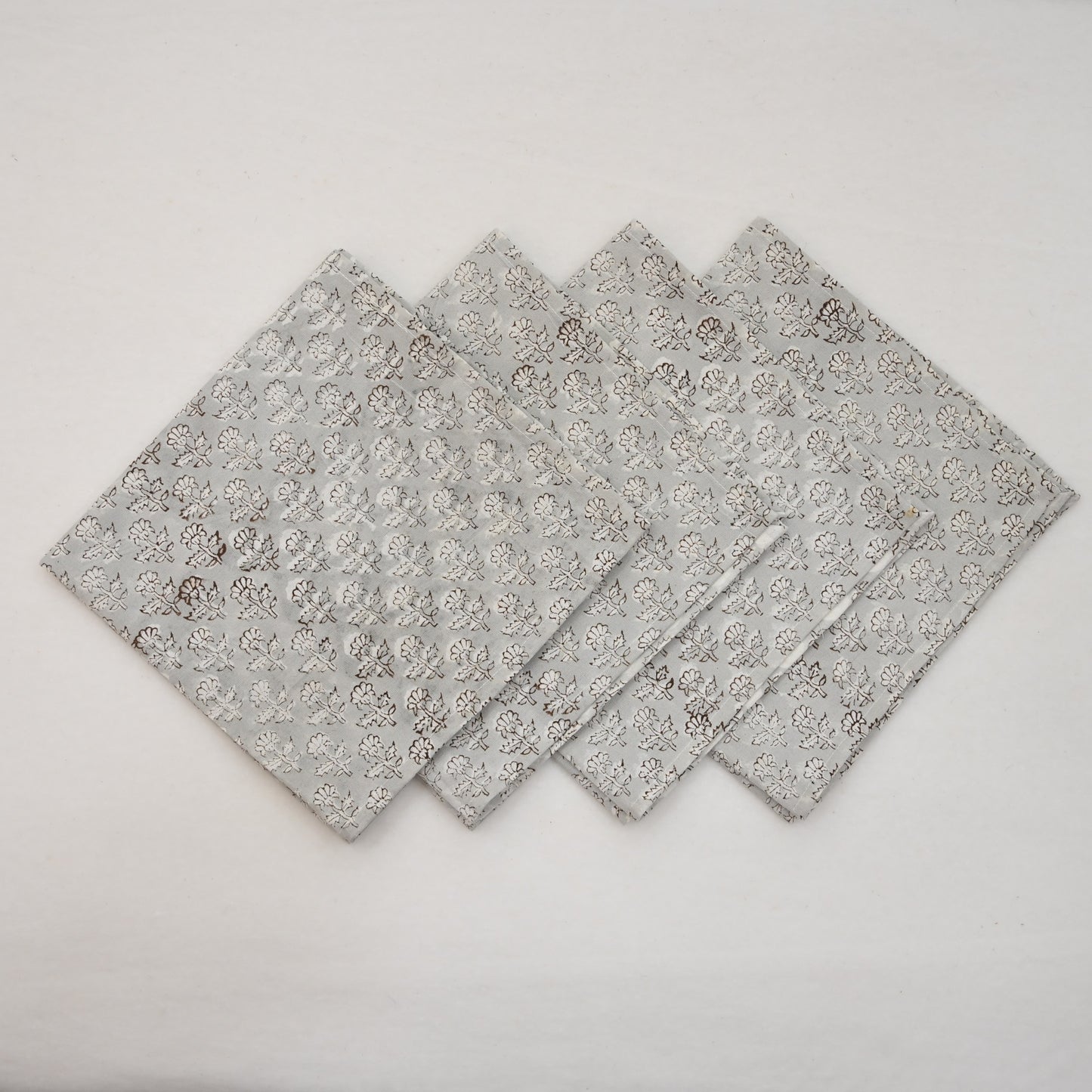 Espresso Floral Cloth Napkin