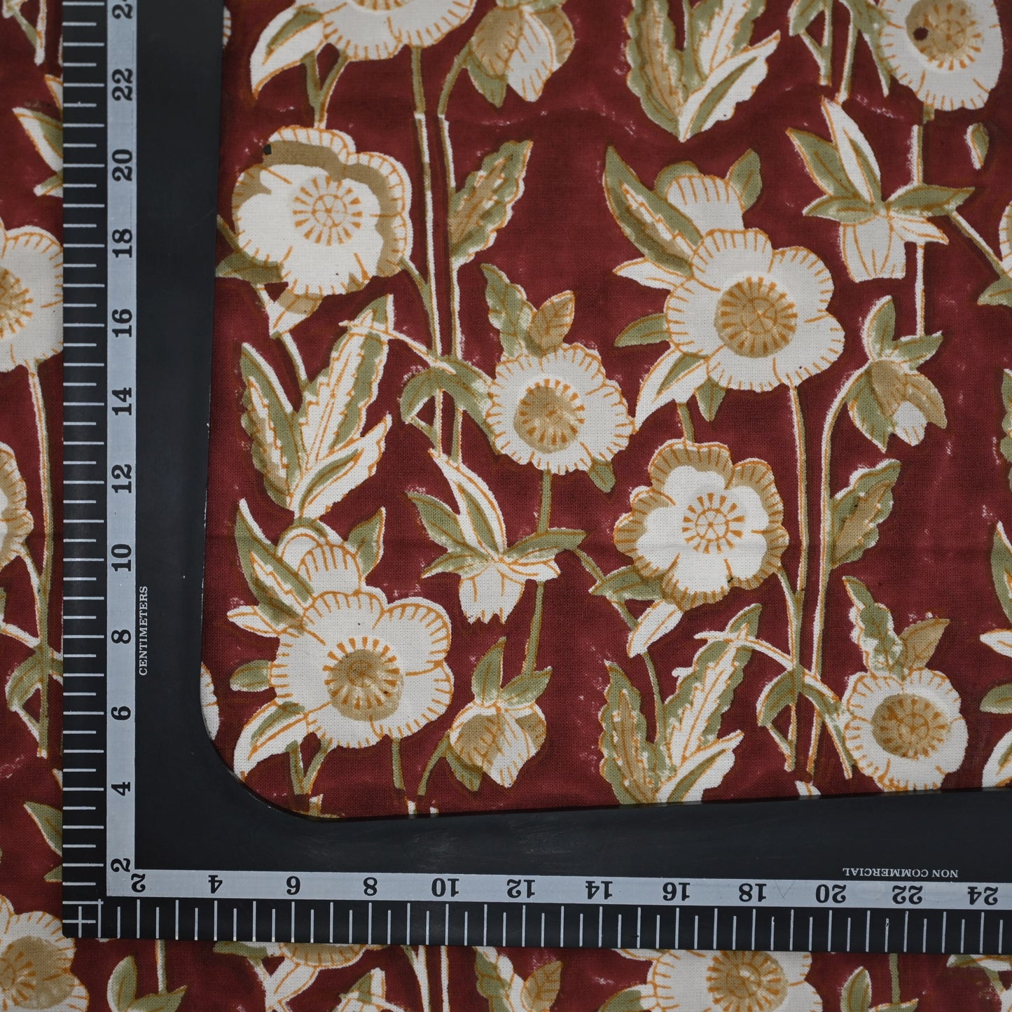 Vintage Maroon Floral Dinner Napkin