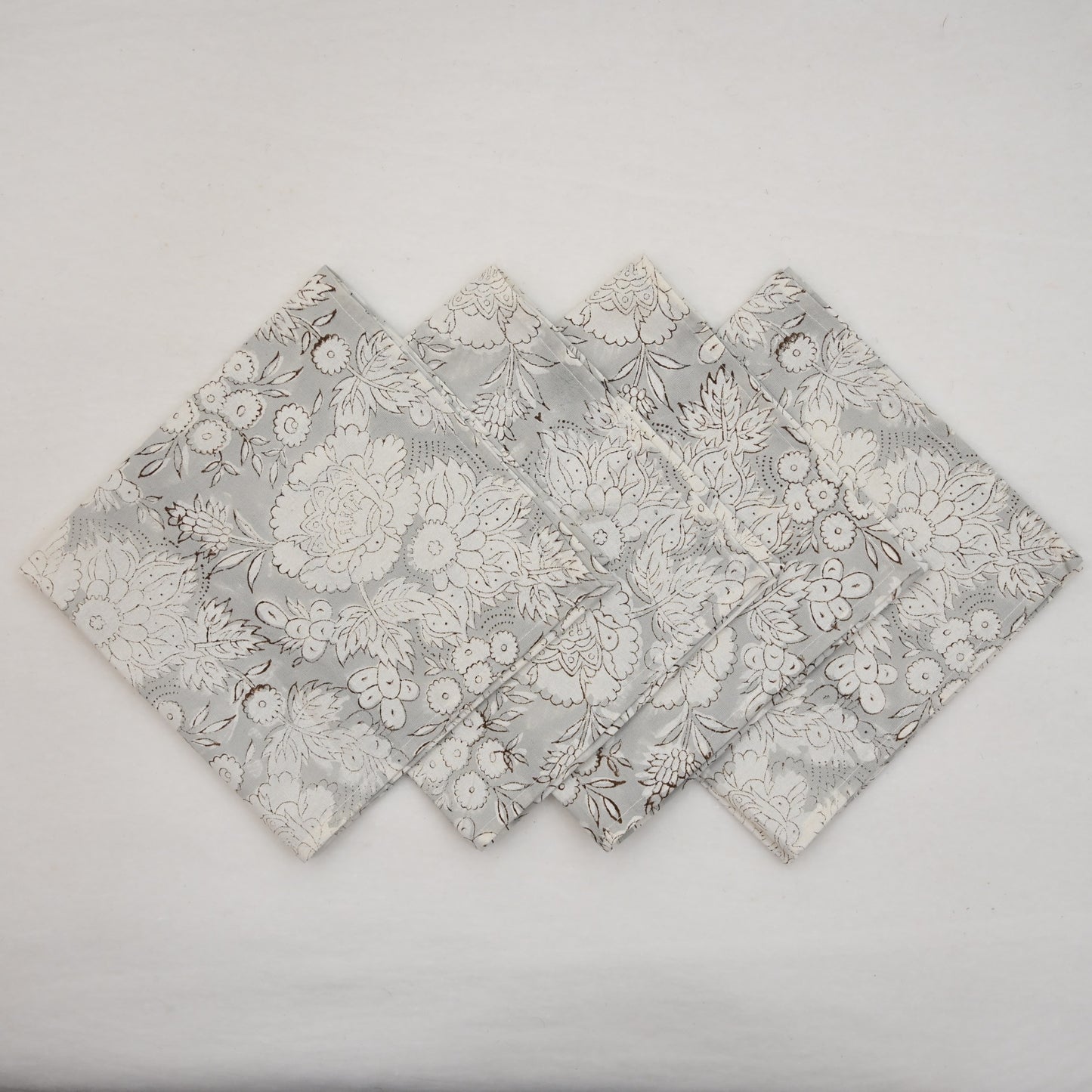 Light Grey Botanical Table Napkin