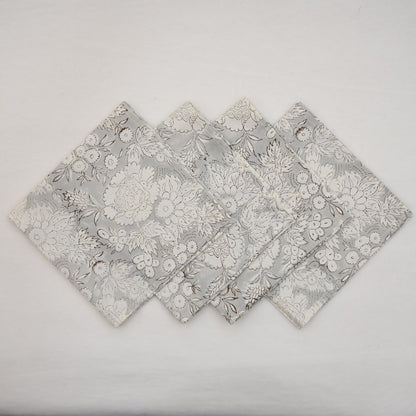 Light Grey Botanical Table Napkin