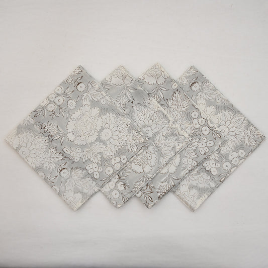 Light Grey Botanical Table Napkin