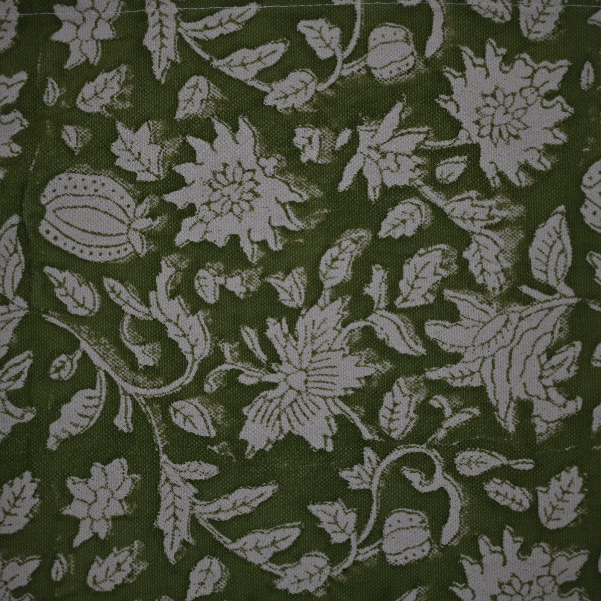 Leron Olive Cotton Table Runner