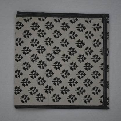 Nevle Black Cotton Table Runner