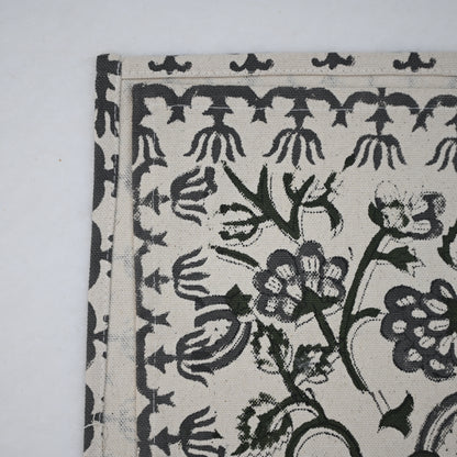 Aroiv Forest Green Cotton Table Runner