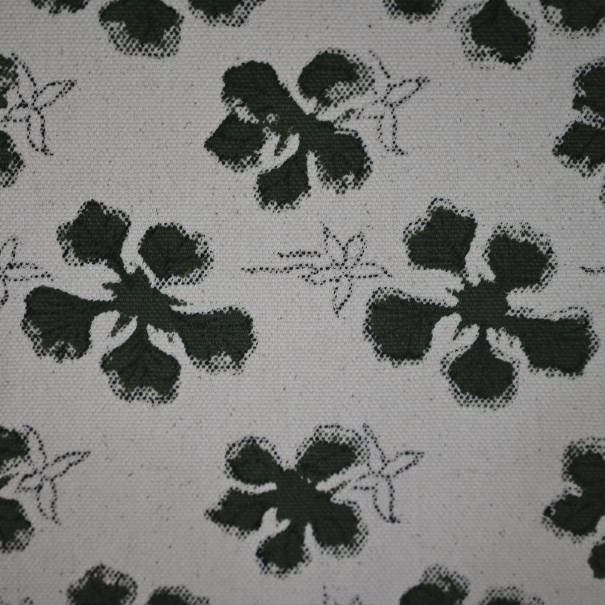 Olra Jet Black Cotton Table Runner