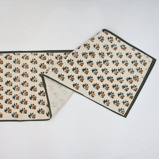 Nelaz Rust Cotton Table Runner