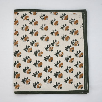 Nelaz Rust Cotton Table Runner