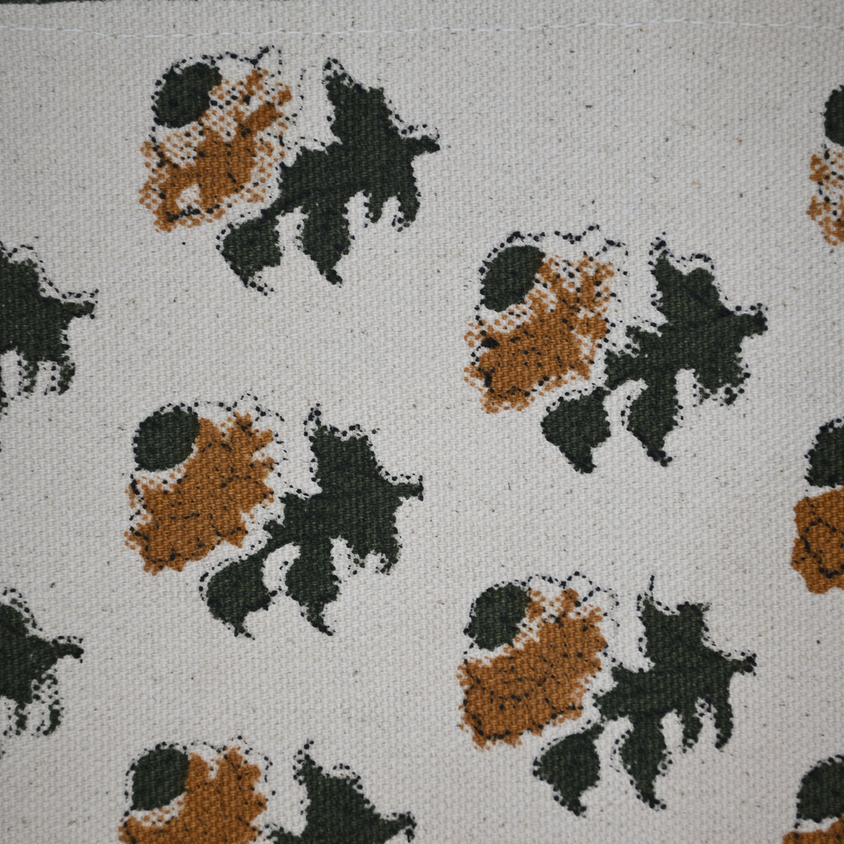Nelaz Rust Cotton Table Runner