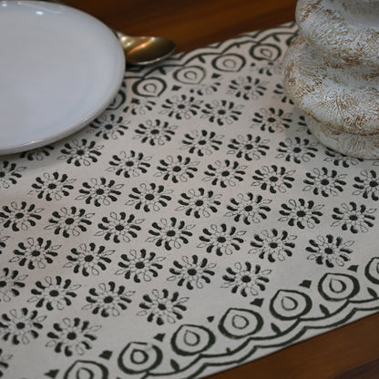 Navol  Ivory Cotton Table Runner